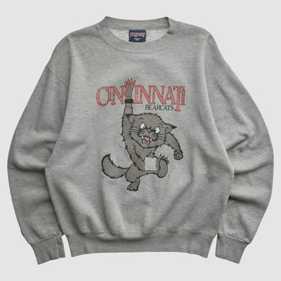 Cincinnati Bearcats Jansport 90s Pullover Sweatshirt - Heather Gray - XS by Fanatics Real Vintage