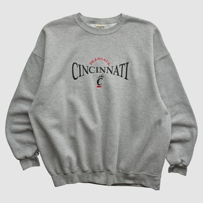 Cincinnati Bearcats Lee Apparel 2000s Pullover Sweatshirt - Heather Gray - XL by Fanatics Real Vintage