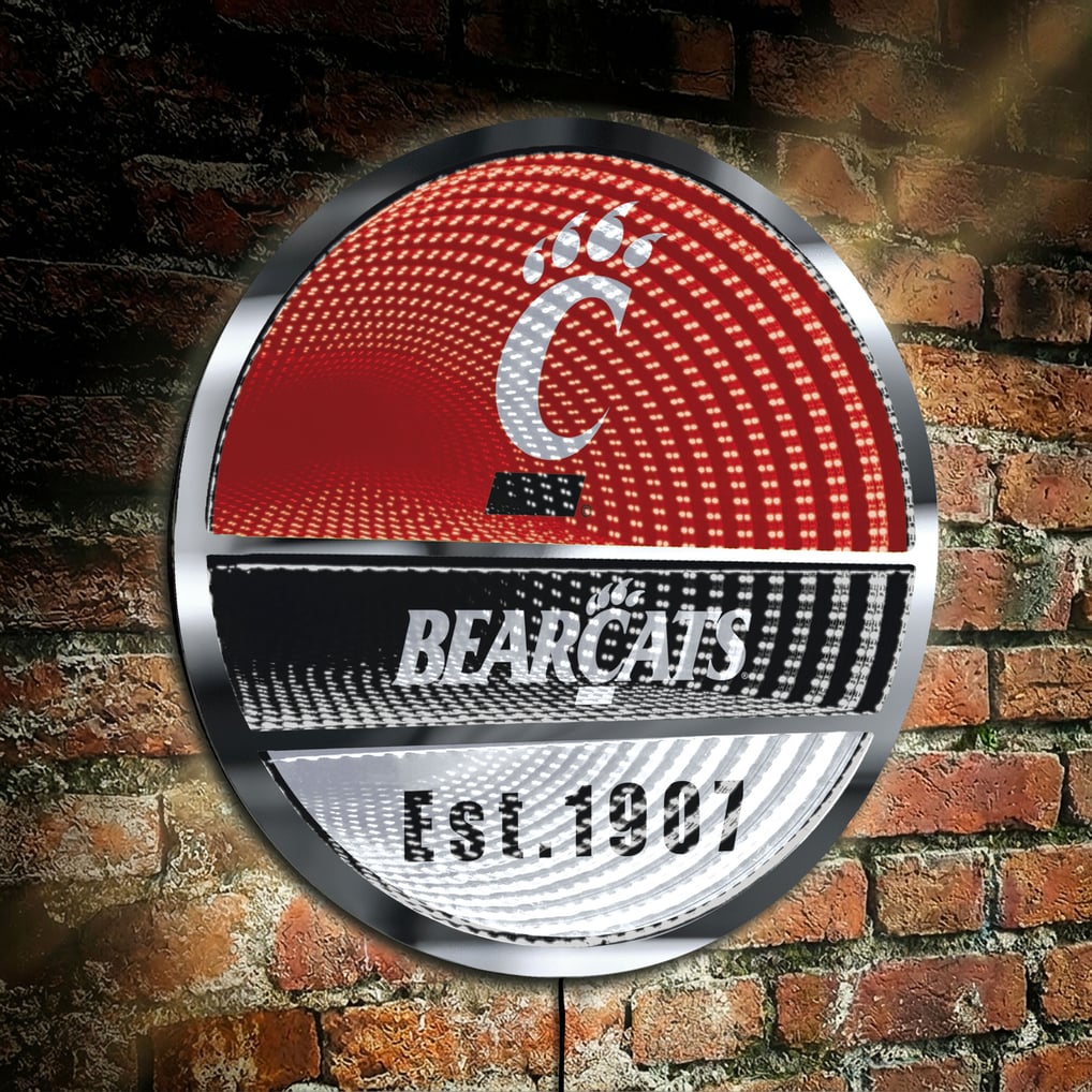 Cincinnati Bearcats Three-Cell Circular Infinity Light
