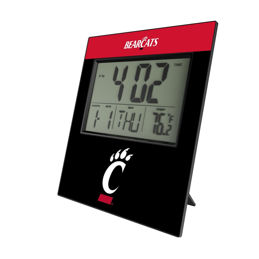 Cincinnati Bearcats Keyscaper Color Block Digital Desk Clock