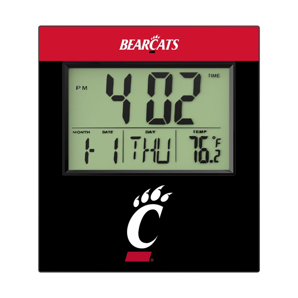 Cincinnati Bearcats Keyscaper Color Block Digital Desk Clock