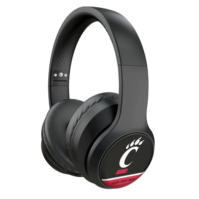Cincinnati Bearcats Keyscaper Personalized Endzone Solid Wireless Bluetooth Headphones With Case