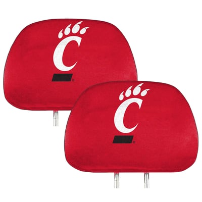 Cincinnati Bearcats Logo Brands Printed Two-Pack Headrest Covers