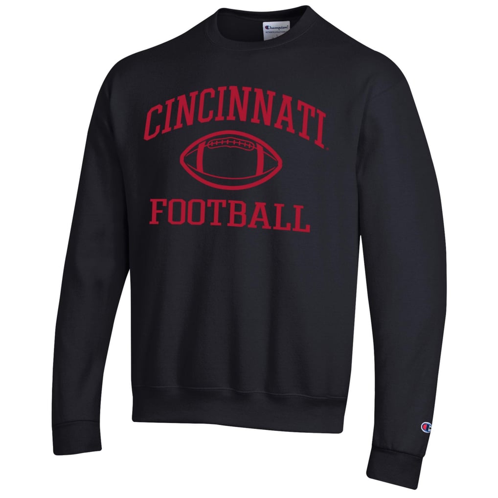  Cincinnati Bearcats Champion Football Powerblend Pullover Sweatshirt - Black