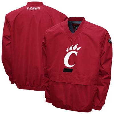 Cincinnati Bearcats Franchise Club Big Logo Windshell V-Neck Pullover Jacket - Red