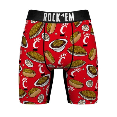 Cincinnati Bearcats Rock Em Localized Boxer Briefs - Red