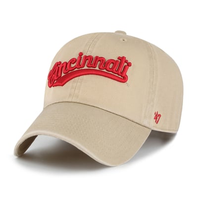  Cincinnati Bearcats '47 Unisex Vault Clean Up Adjustable Hat - Tan