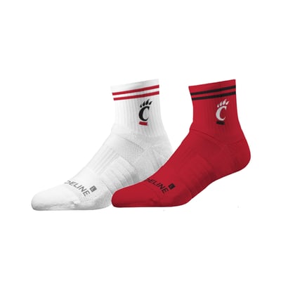 Cincinnati Bearcats Strideline Unisex Team 2-Pack Half Calf Knit Socks Set