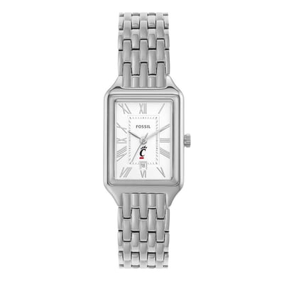 Cincinnati Bearcats Fossil Women's Raquel Three-Hand Date Stainless Steel Watch