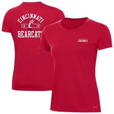  Cincinnati Bearcats Under Armour Women's Performance Cotton T-Shirt - Red
