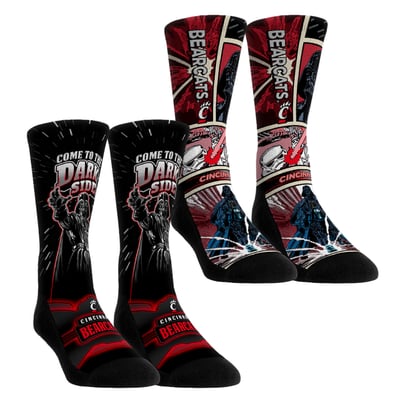  Cincinnati Bearcats Rock Em Youth Star Wars Empire Two-Pack Crew Socks Set - Red
