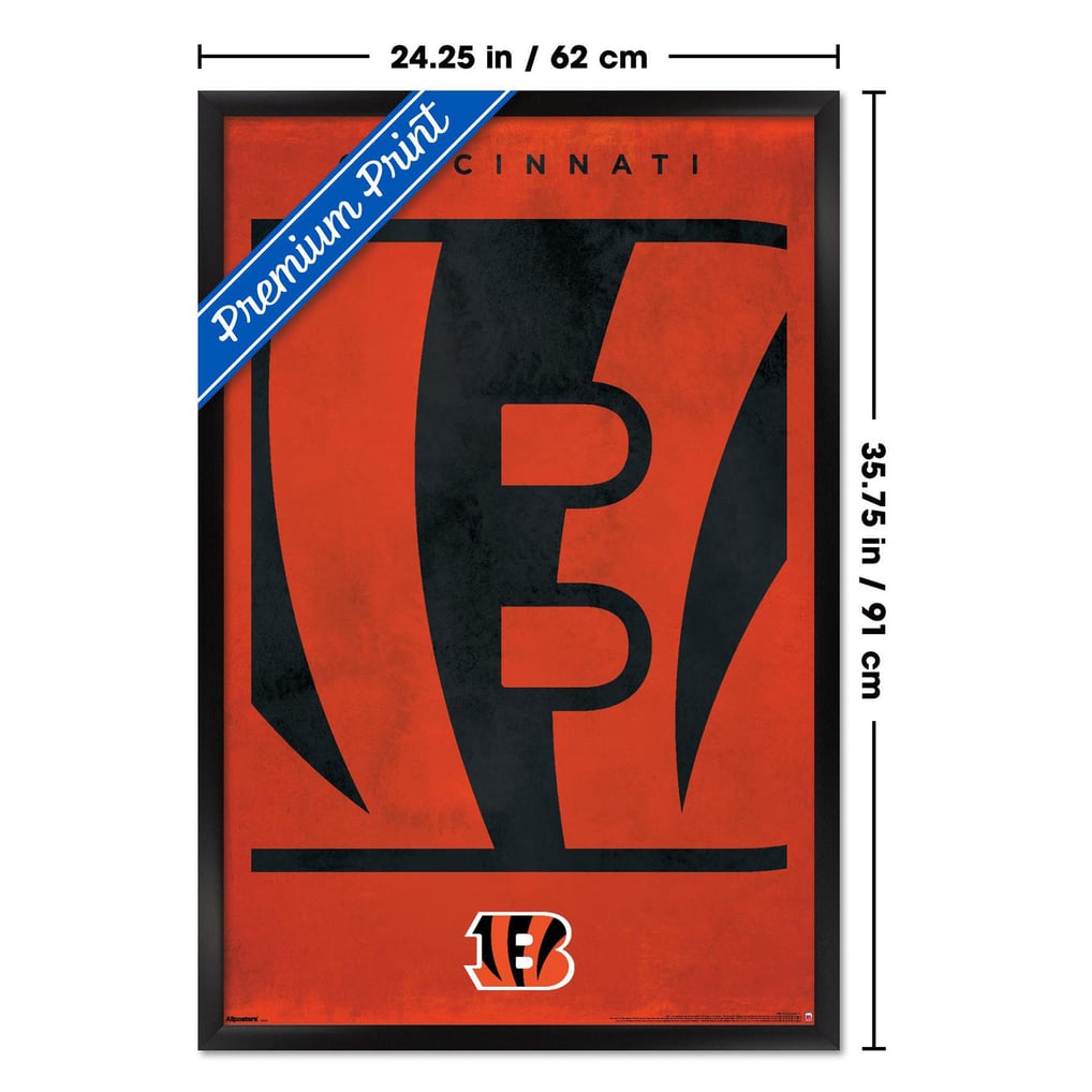  Cincinnati Bengals 24" x 36" Framed Poster