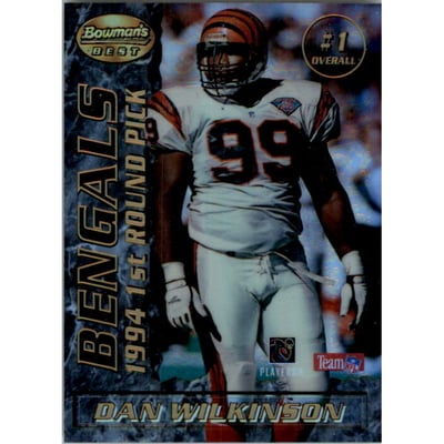 1995 Bowman's Best Mirror Images Draft Picks Refractors #1 Ki-Jana Carter/Wilkinson