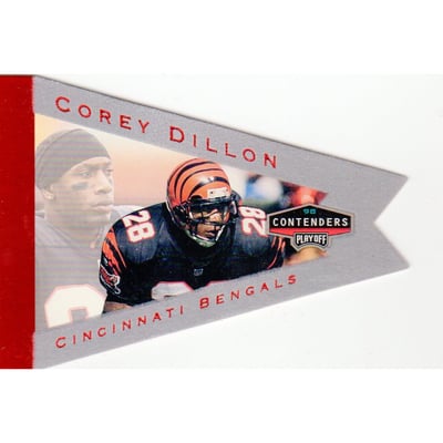 1998 Playoff Contenders Pennants Red Foil #15 Corey Dillon
