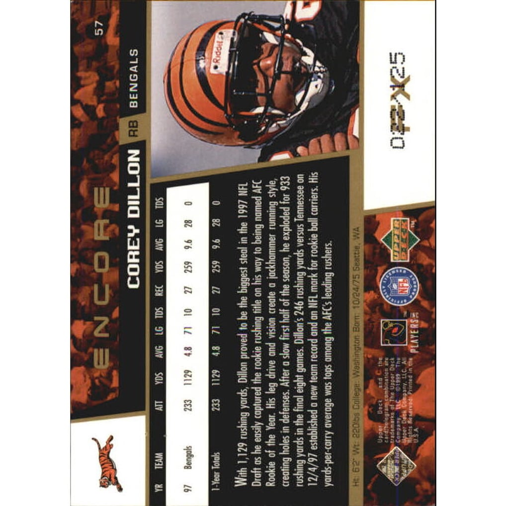 1998 Upper Deck Encore F/X #57 Corey Dillon