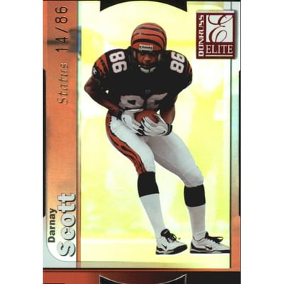 1999 Donruss Elite Status #56 Darnay Scott/86