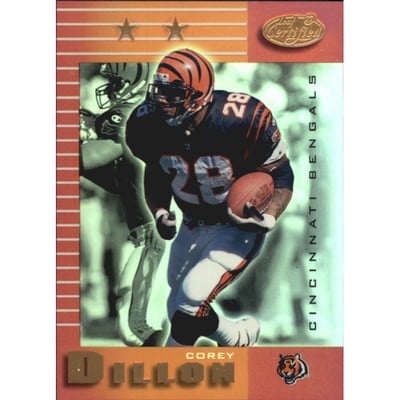 1999 Leaf Certified Mirror Red #113 Corey Dillon