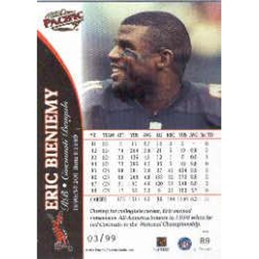 1999 Pacific Copper #89 Eric Bieniemy