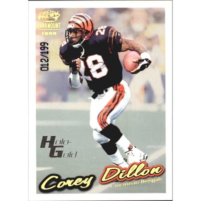 1999 Paramount HoloGold #52 Corey Dillon