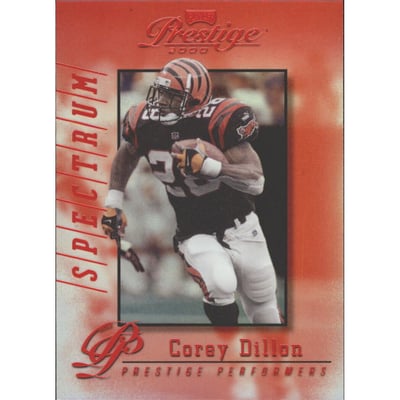 2000 Playoff Prestige Spectrum Red #207 Corey Dillon PP
