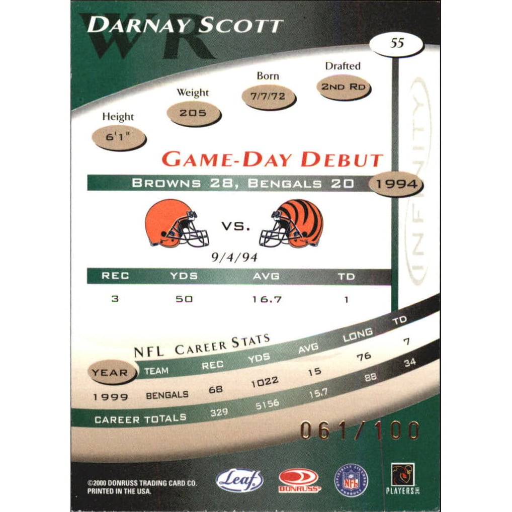 2000 Quantum Leaf Infinity Green #55 Darnay Scott