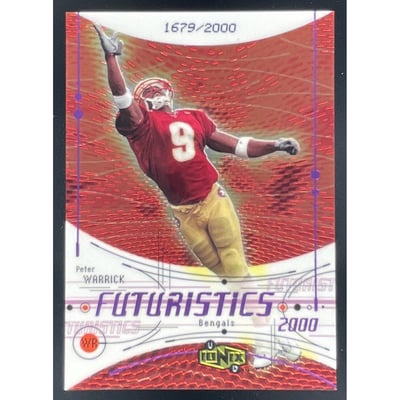 2000 Upper Deck Ionix #102 Peter Warrick RC Futuristics /2000