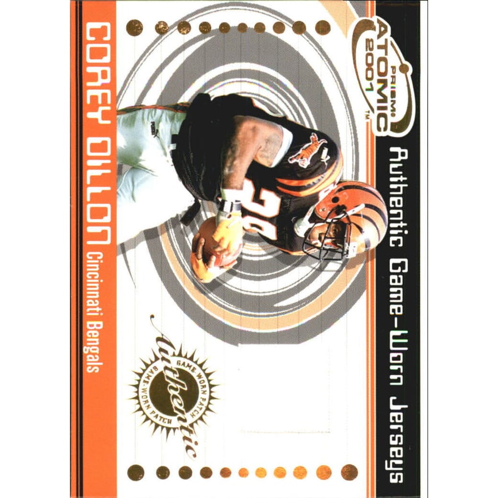 2001 Pacific Prism Atomic Jerseys #19 Corey Dillon SP