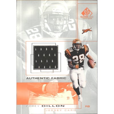 2001 SP Game Used Edition Authentic Fabric #CD Corey Dillon