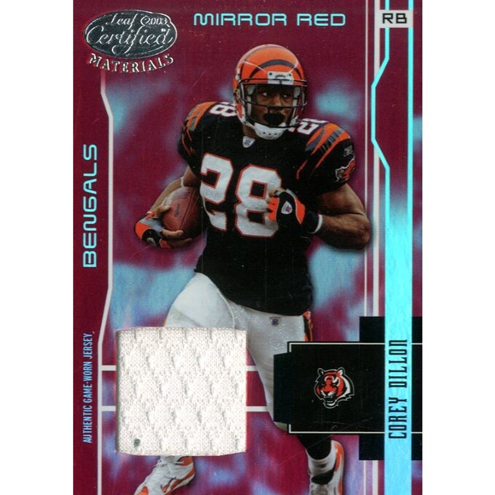 2003 Leaf Certified Materials Mirror Red #24 Corey Dillon