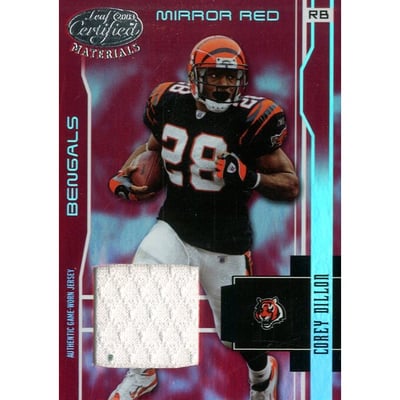 2003 Leaf Certified Materials Mirror Red #24 Corey Dillon
