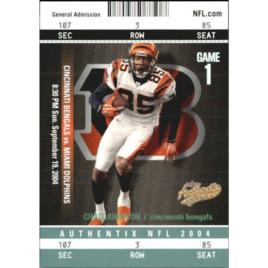 2004 Fleer Authentix General Admission Green #9 Chad Johnson