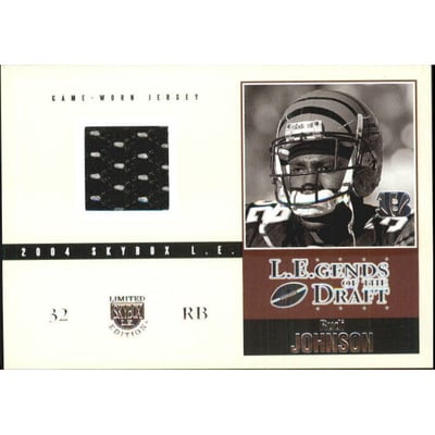 2004 SkyBox LE LEgends of the Draft Jerseys Silver #LDRJ Rudi Johnson/101
