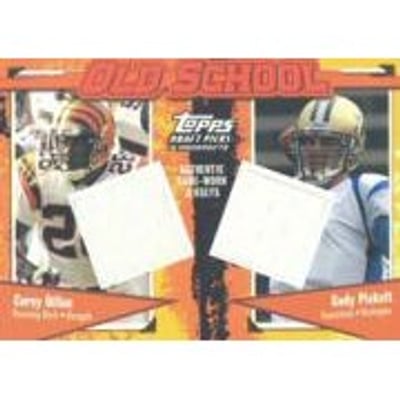 2004 Topps Draft Picks and Prospects Old School Dual Relics #OSDP Corey Dillon/Cody Pickett