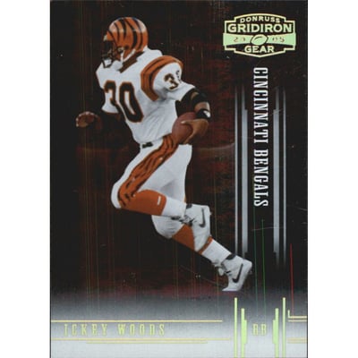 2005 Donruss Gridiron Gear Gold Holofoil #42 Ickey Woods