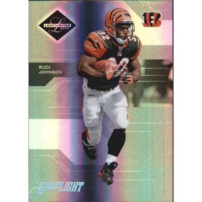2005 Leaf Limited Silver Spotlight #22 Rudi Johnson