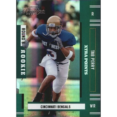 2005 Playoff Prestige Xtra Points Green #210 Tab Perry