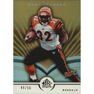 2005 Reflections Gold #22 Rudi Johnson