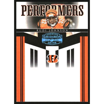 2006 Donruss Gridiron Gear Performers Platinum #22 Rudi Johnson
