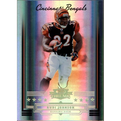 2006 Donruss Threads Gold Holofoil #34 Rudi Johnson