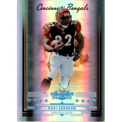 2006 Donruss Threads Platinum Holofoil #34 Rudi Johnson