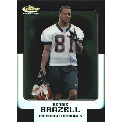 2006 Finest Black Refractors #113 Bennie Brazell