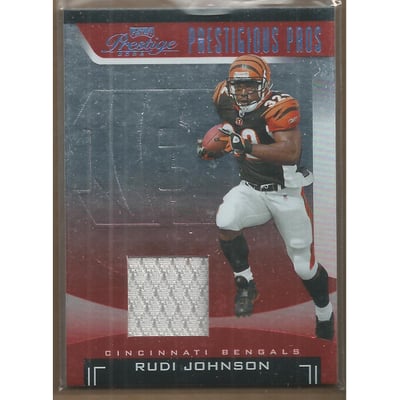2006 Playoff Prestige Prestigious Pros Jerseys Orange #42 Rudi Johnson