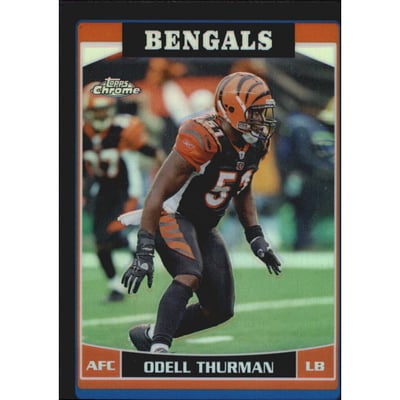 2006 Topps Chrome Black Refractors #126 Odell Thurman