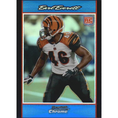 2007 Bowman Chrome Blue Refractors #BC34 Earl Everett