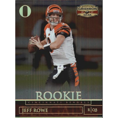 2007 Donruss Gridiron Gear Gold Holofoil O's #149 Jeff Rowe