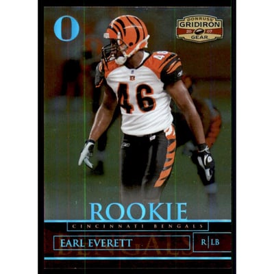 2007 Donruss Gridiron Gear Platinum Holofoil O's #132 Earl Everett