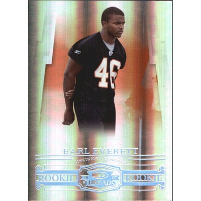 2007 Donruss Threads Silver Holofoil #172 Earl Everett