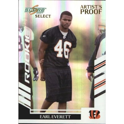 2007 Select Artist's Proof #320 Earl Everett