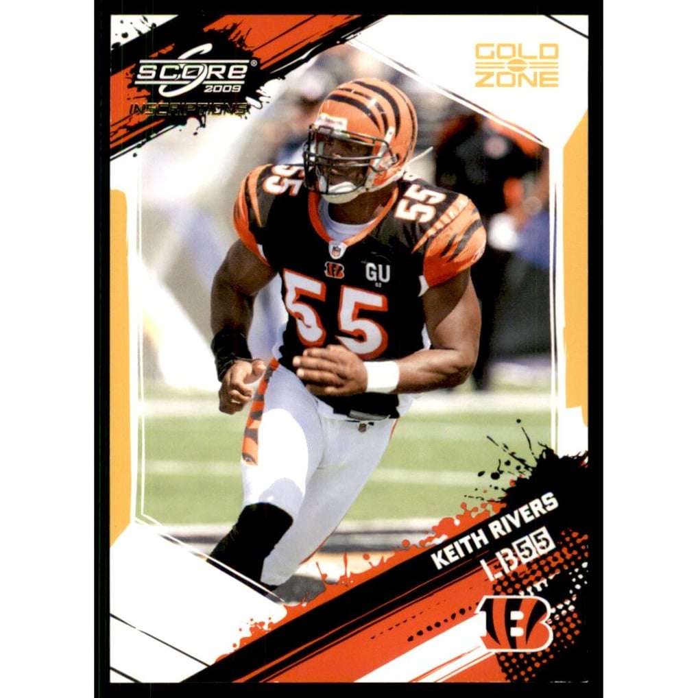 2009 Score Inscriptions Gold Zone #62 Keith Rivers