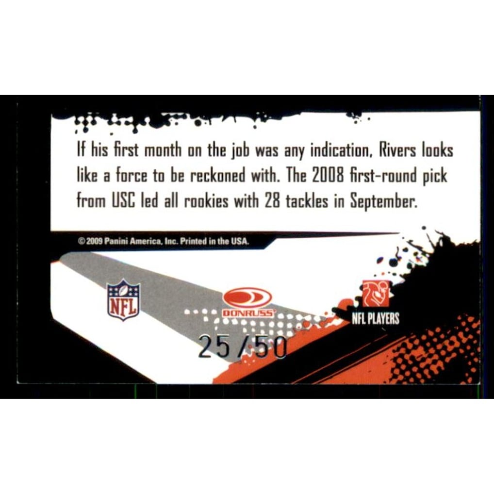 2009 Score Inscriptions Gold Zone #62 Keith Rivers